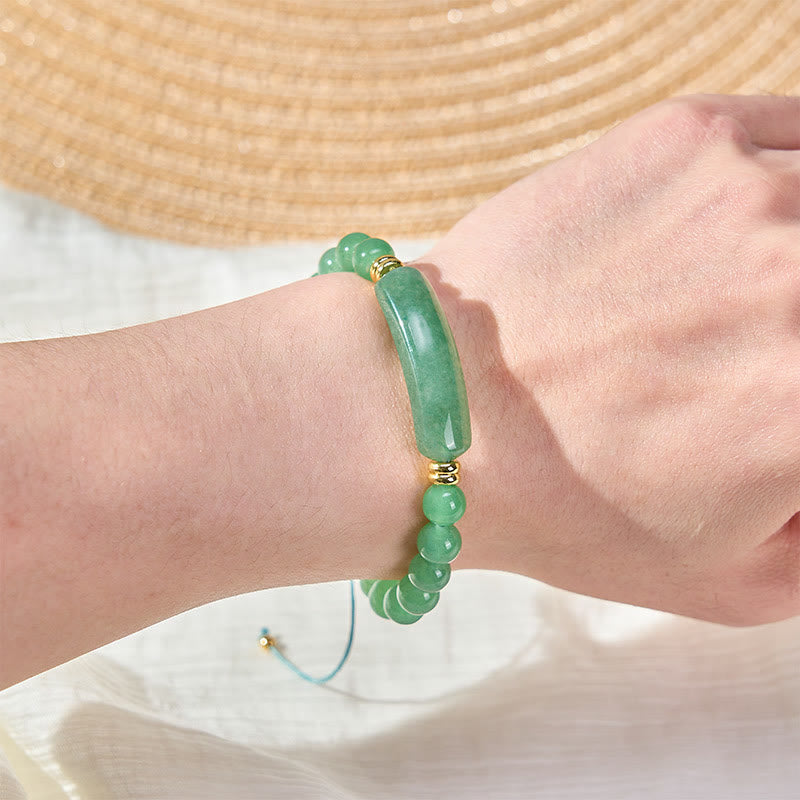 Five-Stone Crystal Bead Bracelet