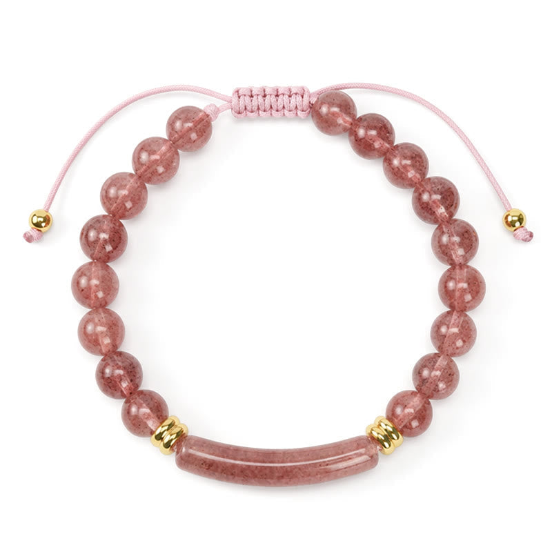 Five-Stone Crystal Bead Bracelet