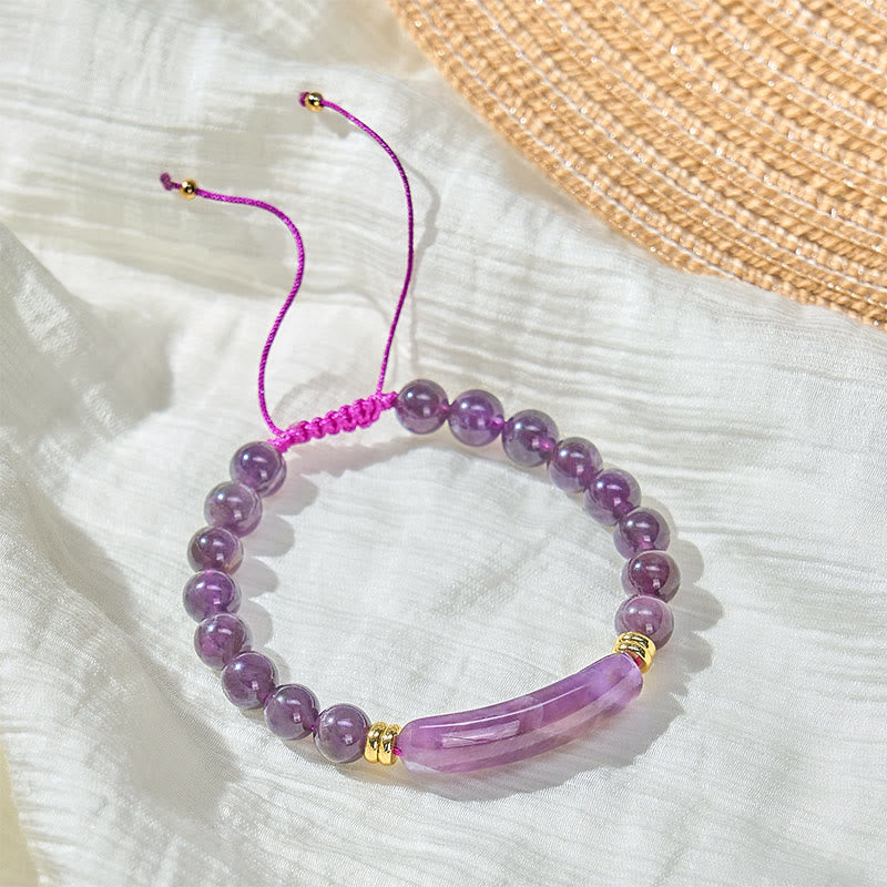 Five-Stone Crystal Bead Bracelet