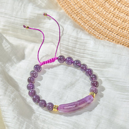 Five-Stone Crystal Bead Bracelet