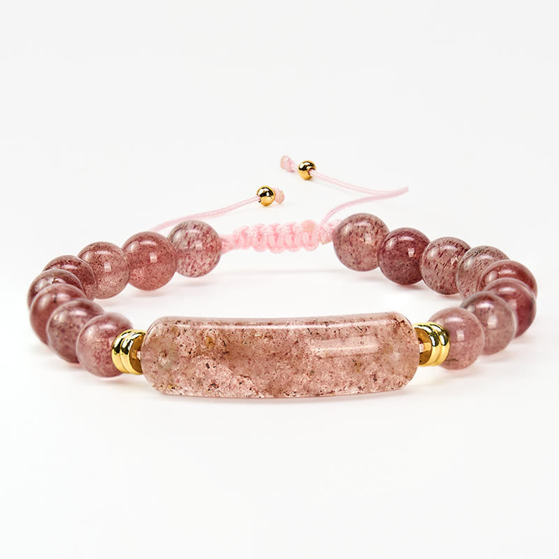 Five-Stone Crystal Bead Bracelet