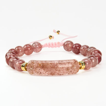 Five-Stone Crystal Bead Bracelet