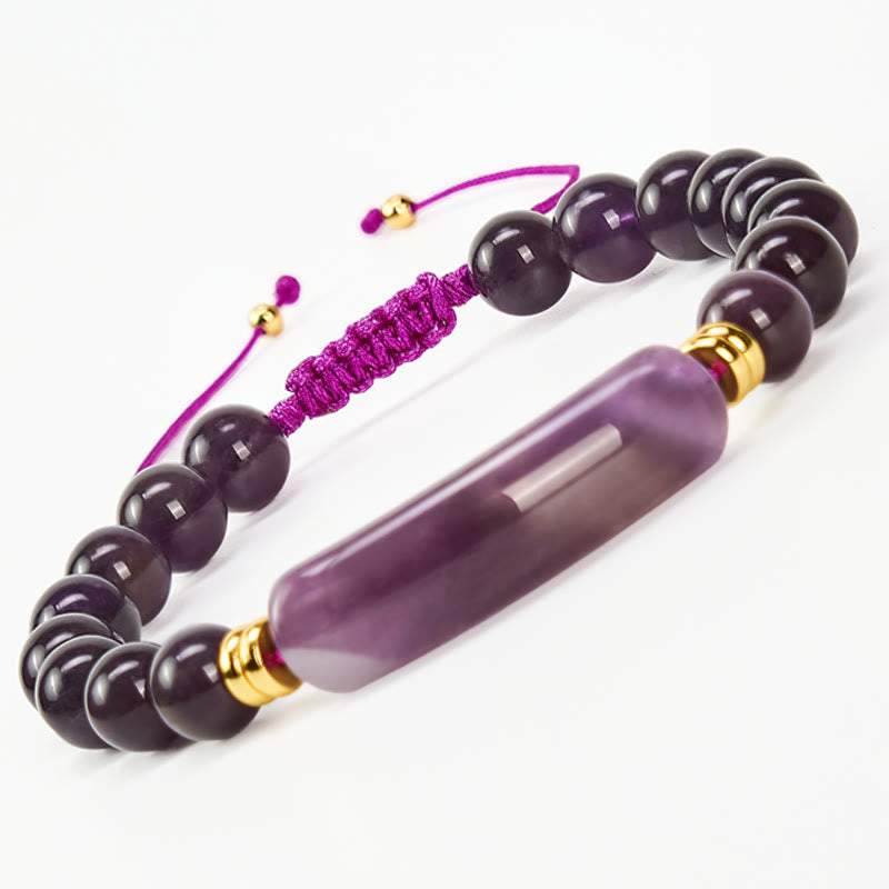 Five-Stone Crystal Bead Bracelet