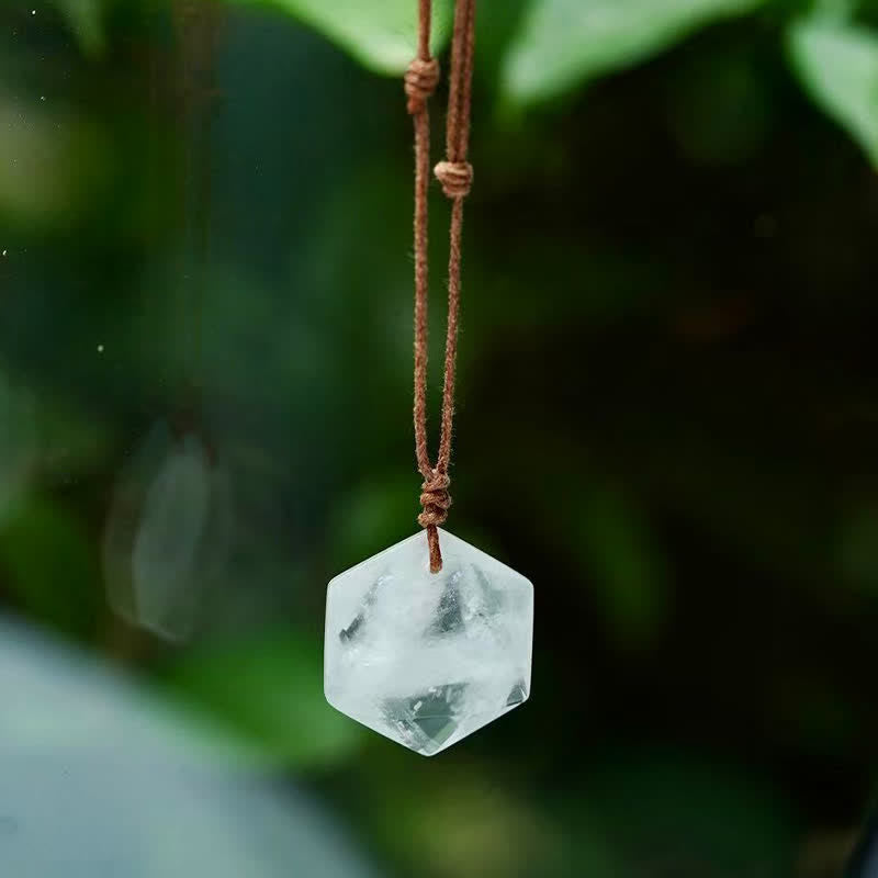 Clear Quartz Star of David Necklace by Worn Within
