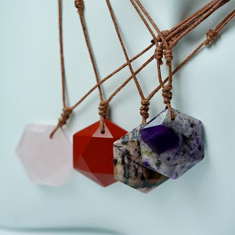 Clear Quartz Star of David Necklace