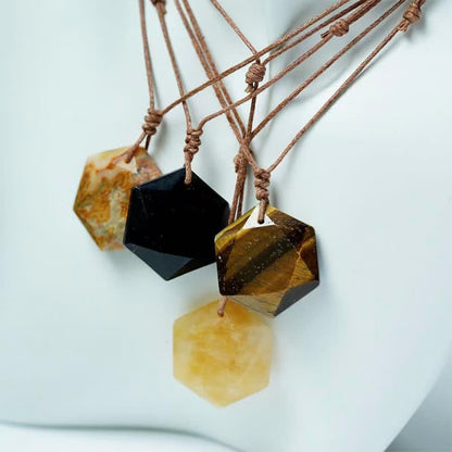Clear Quartz Star of David Necklace