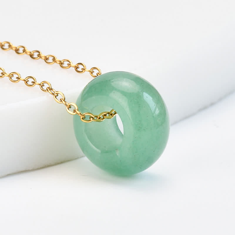 Rose Quartz Aventurine Round Necklace