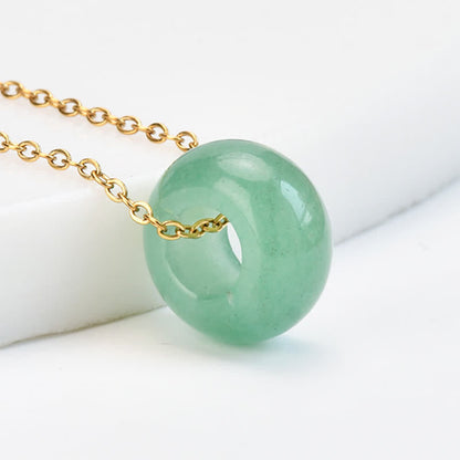 Rose Quartz Aventurine Round Necklace