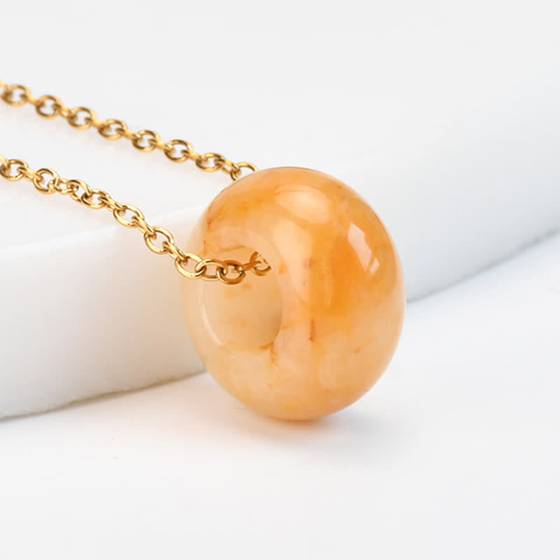 Rose Quartz Aventurine Round Necklace