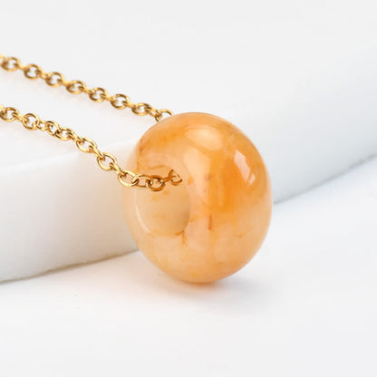 Rose Quartz Aventurine Round Necklace