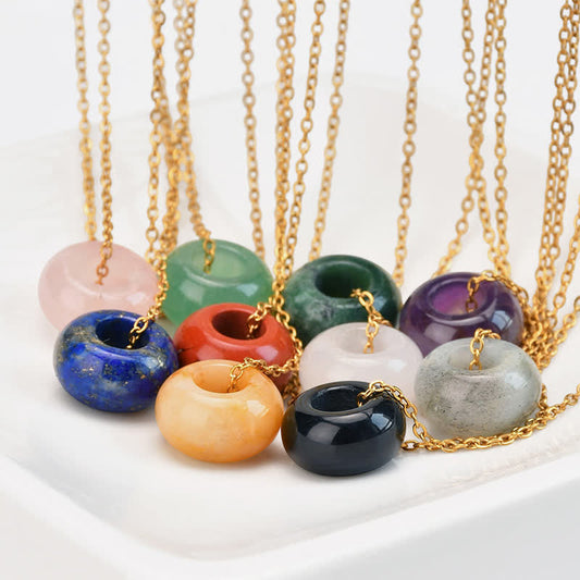 Rose Quartz Aventurine Round Necklace