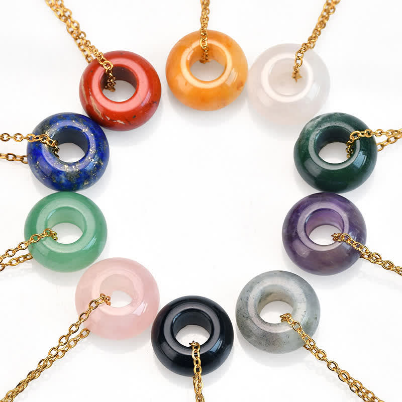 Rose Quartz Aventurine Round Necklace by Worn Within