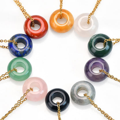 Rose Quartz Aventurine Round Necklace by Worn Within