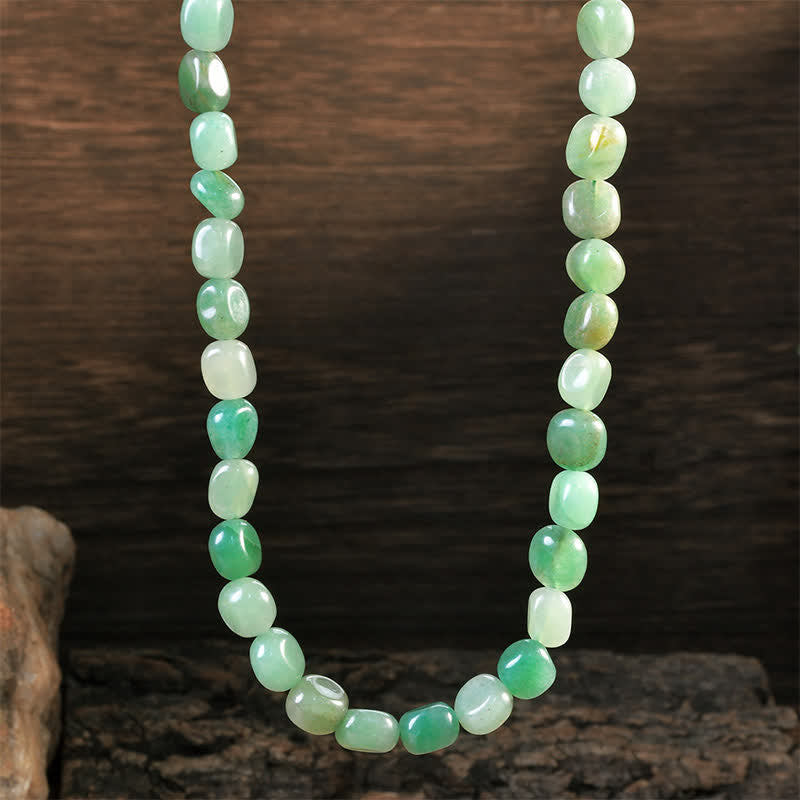 Indian Agate Irregular Shapes Bead Necklace