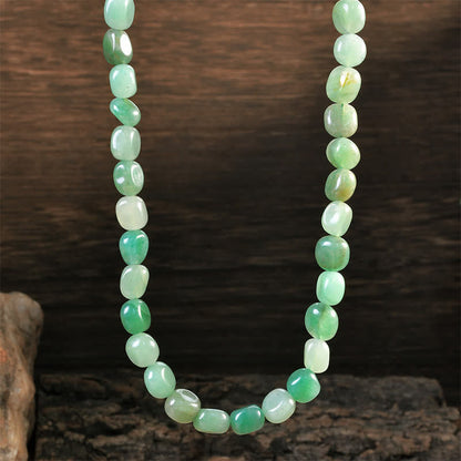 Indian Agate Irregular Shapes Bead Necklace
