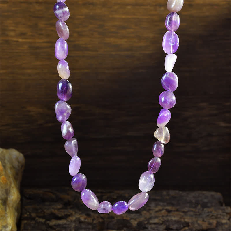 Indian Agate Irregular Shapes Bead Necklace