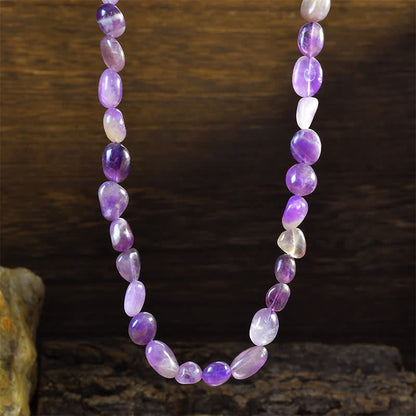 Indian Agate Irregular Shapes Bead Necklace