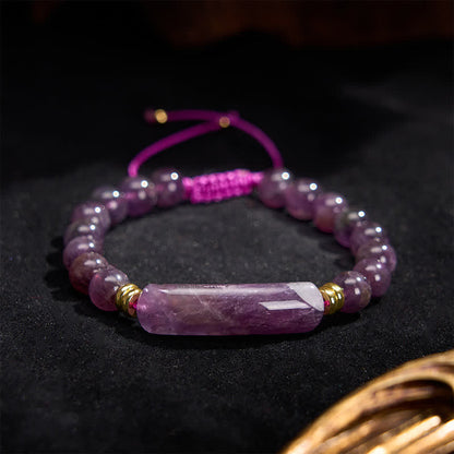 Five-Stone Crystal Bead Bracelet