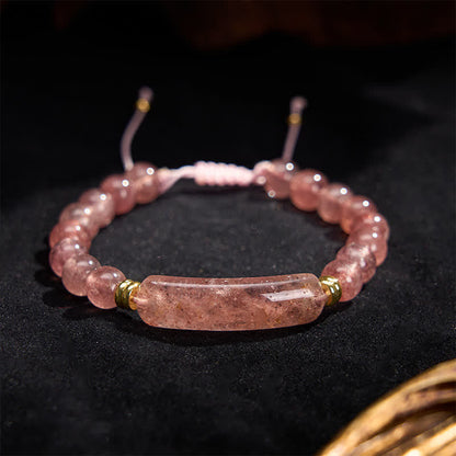 Five-Stone Crystal Bead Bracelet