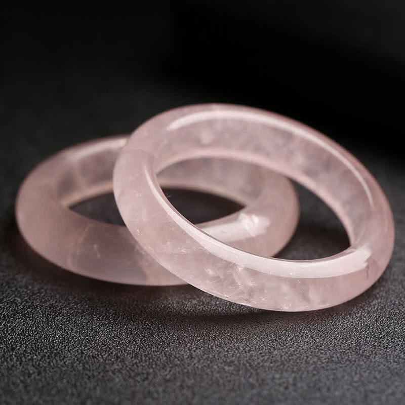 Rose Quartz Bangle by Worn Within