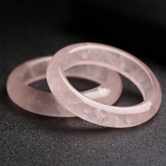 Rose Quartz Bangle by Worn Within