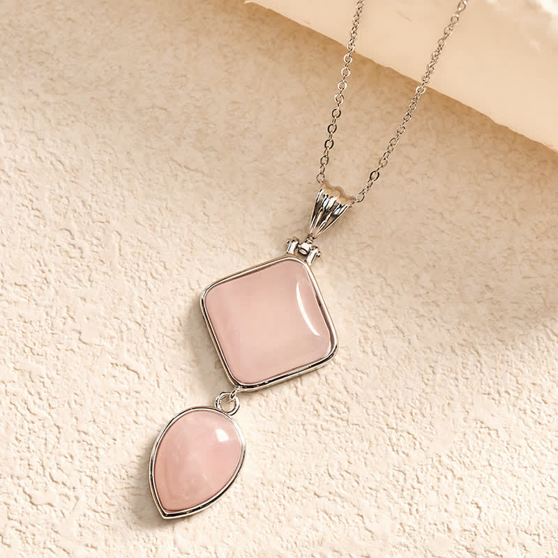 Opal Double Pendant Necklace by Worn Within