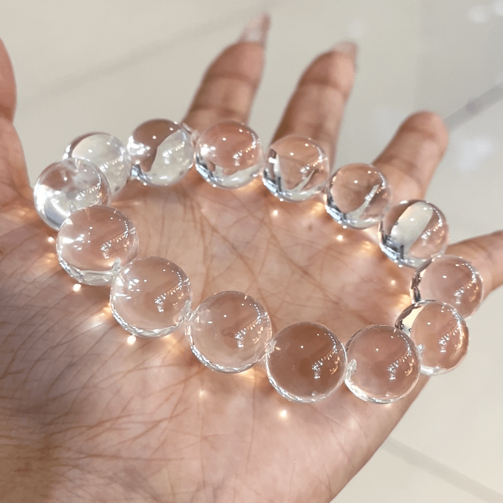 Water Bubble Clear Quartz Bracelet