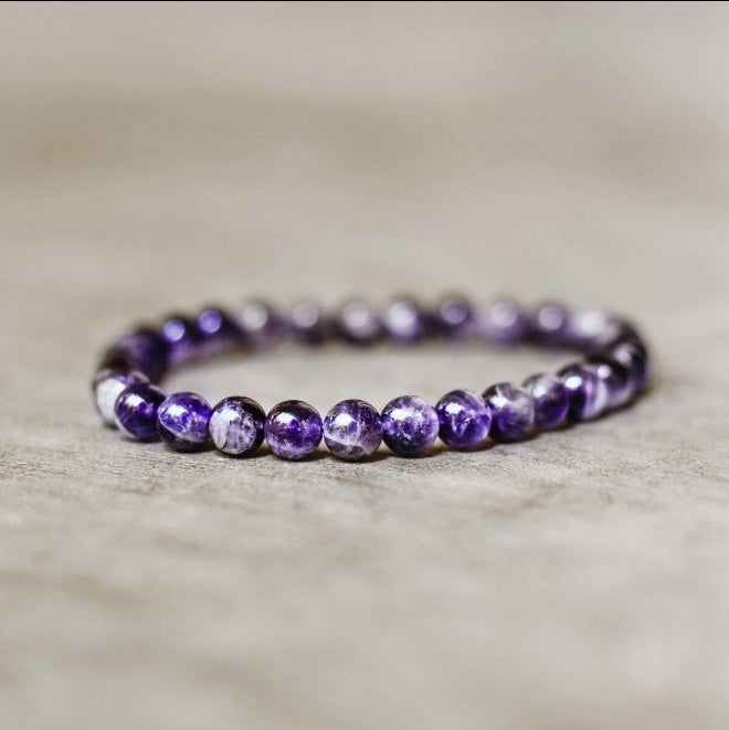 Amethyst Bead Bracelet by Worn Within