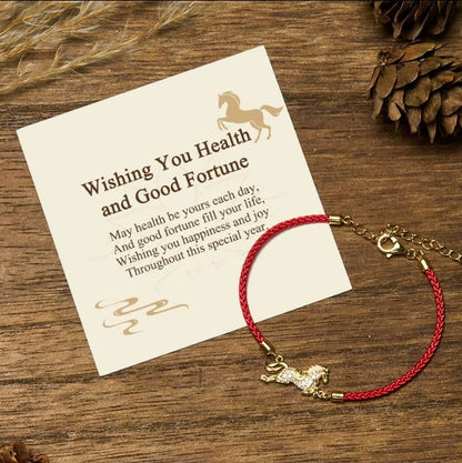 925 Silver Horse String Bracelet by Worn Within