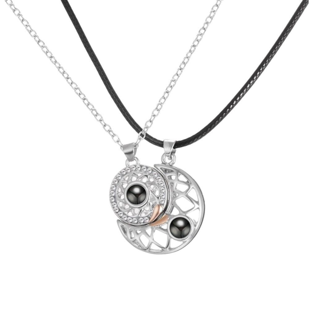 Passende Magnetketten für Paare mit Mond und Sonne