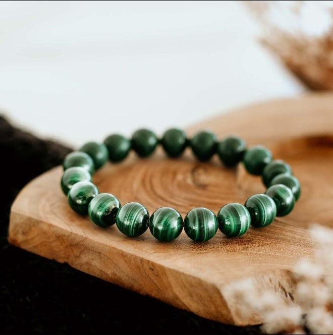 Malachite Multi-Pack Bead Bracelet by Worn Within