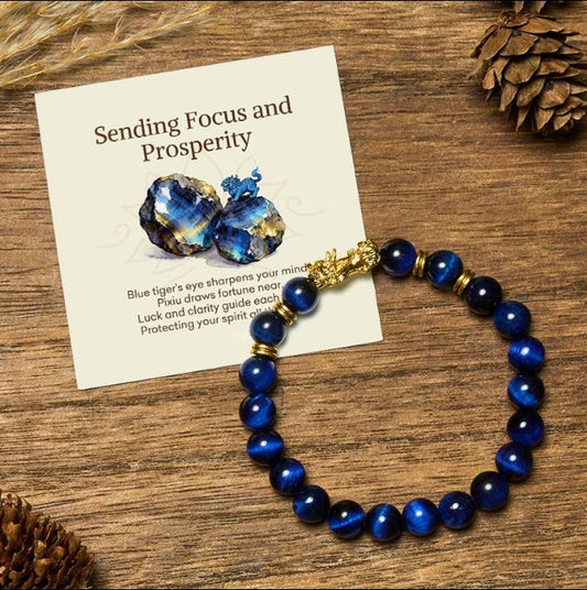 Tiger's Eye Pixiu Bracelet by Worn Within