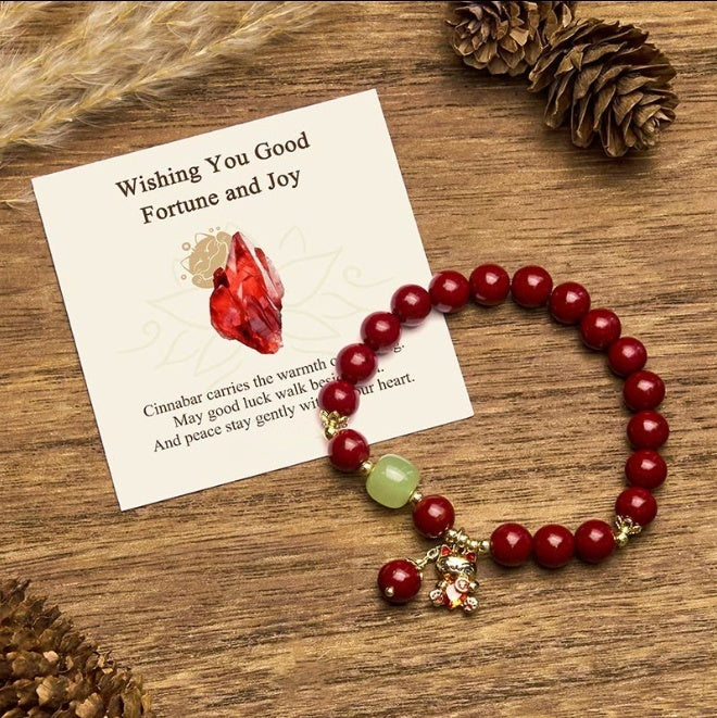 Cinnabar Cat Charm Bracelet by Worn Within