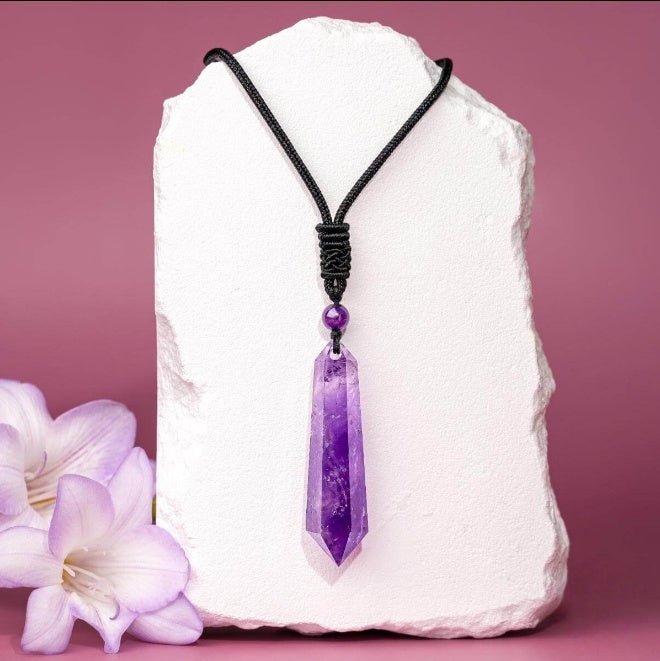 Amethyst Talisman Pendant Necklace by Worn Within
