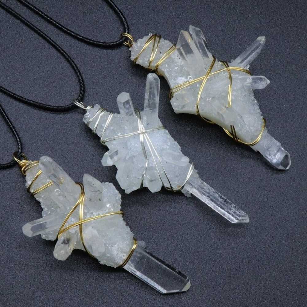 Pillar Clear Quartz Necklace