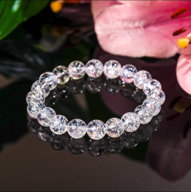 Ice Quartz Bead Bracelet by Worn Within