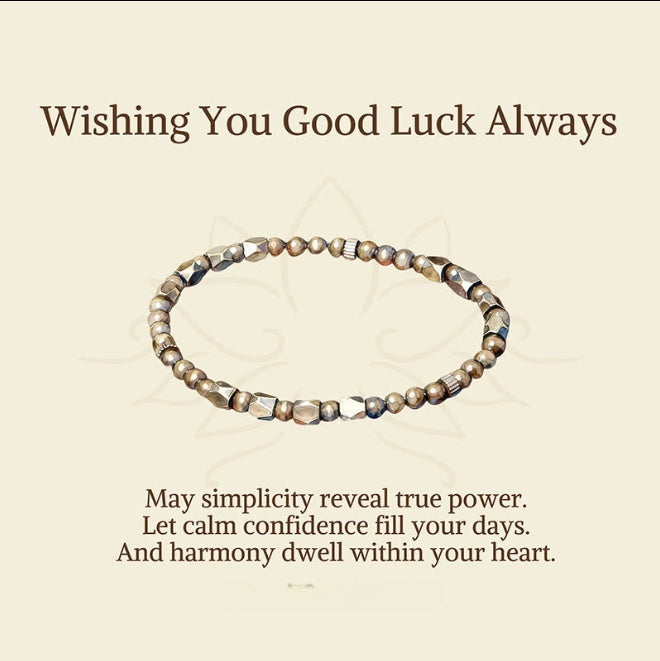 Brass Round Bead Bracelet