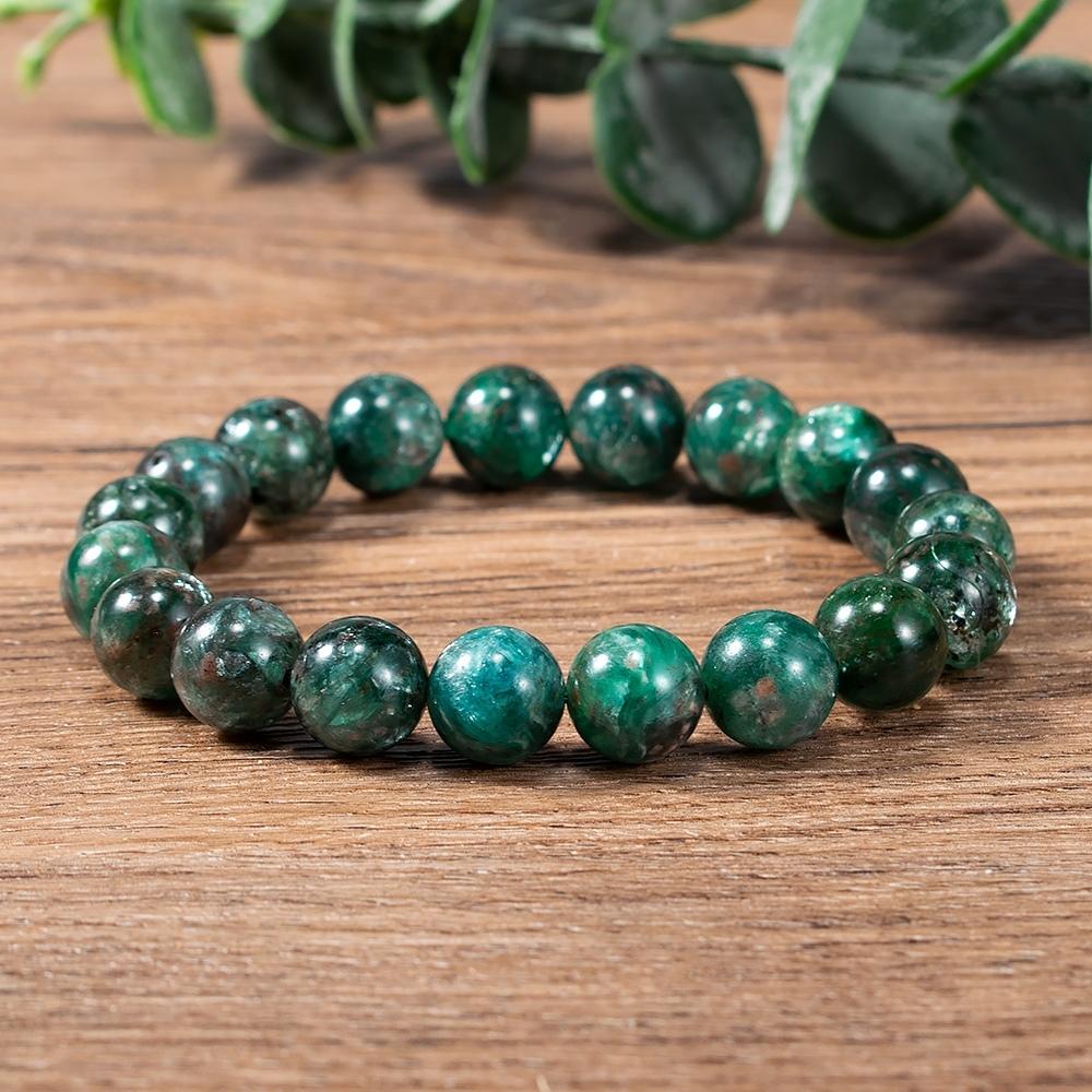 Green Emerald Bead Bracelet by Worn Within