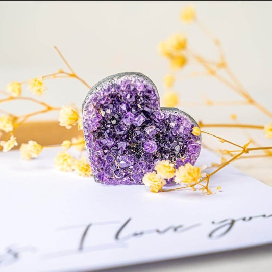Uruguayan Amethyst Heart Cluster by Worn Within