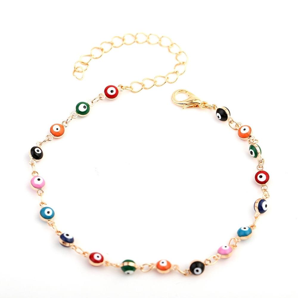 Evil Eye Protection Anklet by Worn Within