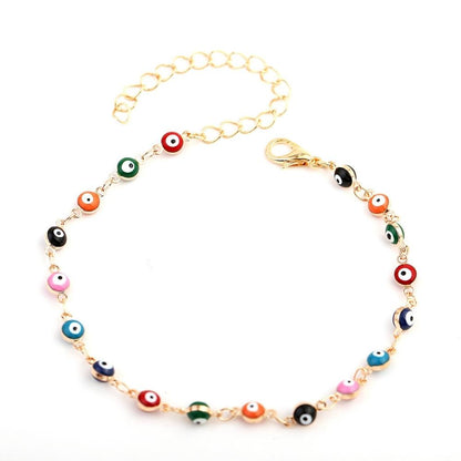 Evil Eye Protection Anklet by Worn Within