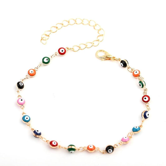 Evil Eye Protection Anklet by Worn Within