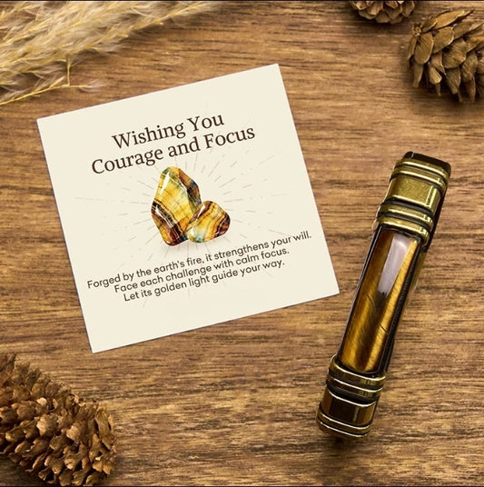 Tiger's Eye Leather Bracelet by Worn Within