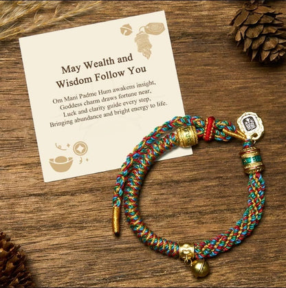 Multicolor Braided String Bracelet by Worn Within