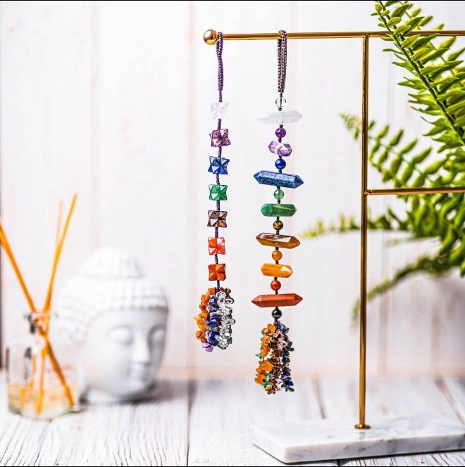 Chakra Prism Merkaba Tassel by Worn Within