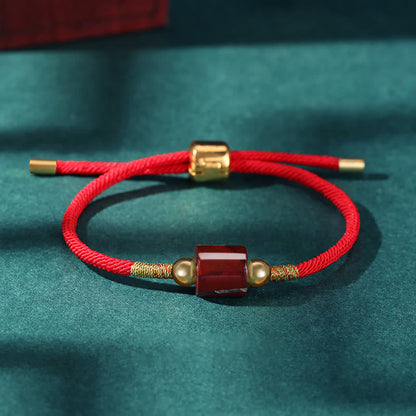 Aventurine Malachite Braided Rope Bracelet