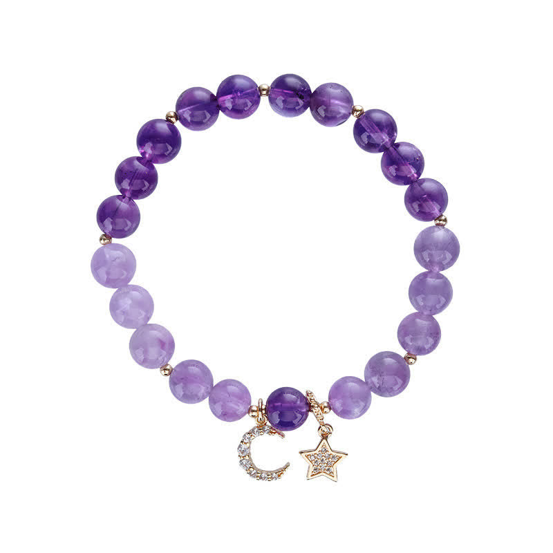 Amethyst-Mondstern-Armband
