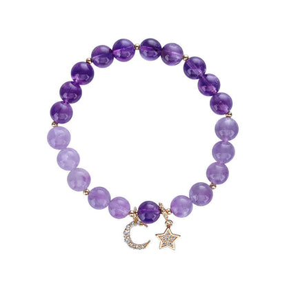Amethyst-Mondstern-Armband