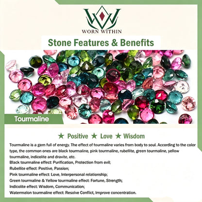 Tourmaline Jade Bead Bracelet