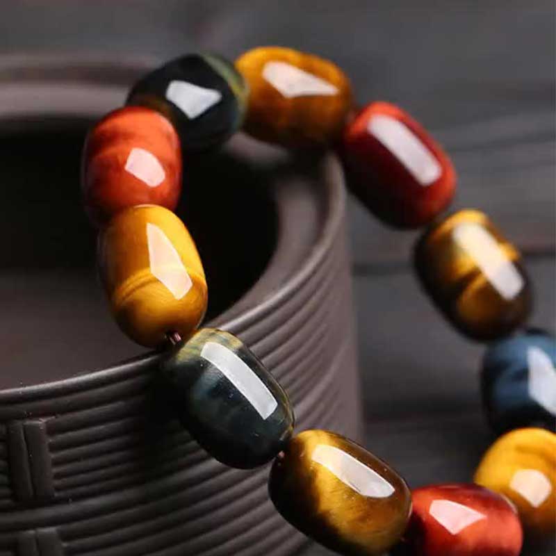 Klassisches Tigeraugen-Perlenarmband